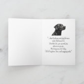 Carte Un Black Labrador Personality Anniversaire Fun Ani (Intérieur)