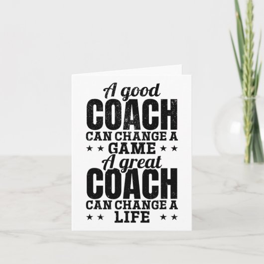 Carte Un Bon Entraîneur Peut Changer De Jeu Un Grand Ent (Devant)