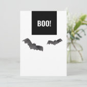 Carte Un Boo Noir Simple Happy Halloween (Debout devant)