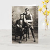 Carte Un boxeur et son monsieur (Fleur jaune)