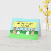 Carte Un cadeau de Pâques pour vous (Fleur jaune)