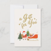 Carte Un cadeau de Père Noël (Devant)