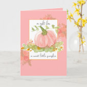 Carte Un Cadeau Pour Bébé Doux Petites Fleurs Citrouille (Fleur jaune)