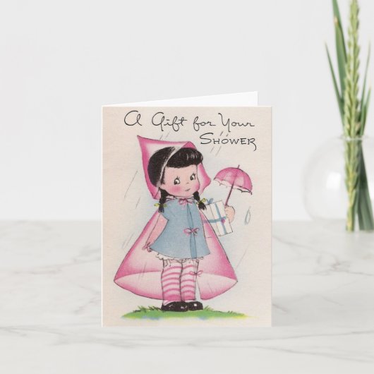 Carte Un cadeau pour votre douche (Devant)