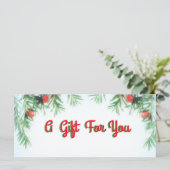 Carte Un cadeau pour vous argent comptant / certificat R (Debout devant)