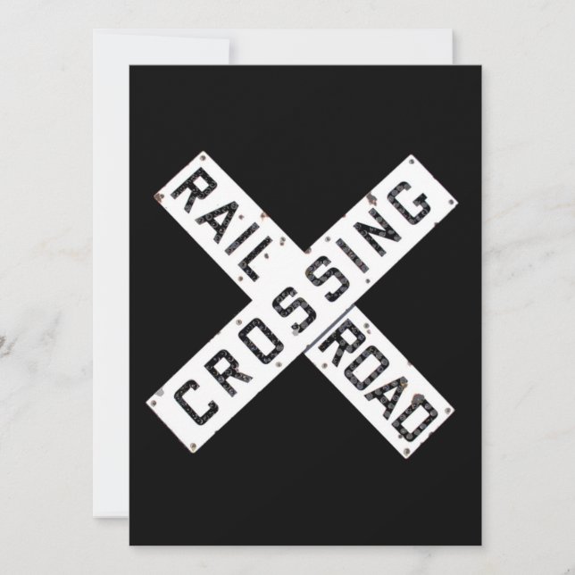 Carte Un carrefour ferroviaire Vintage (Devant)