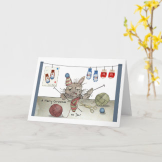 Carte Un Casquette de Noël