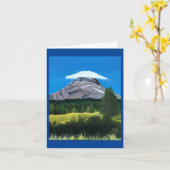 Carte Un Casquette pour Mt. Hood—carte de voeux (Fleur jaune)
