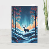 Carte Un cerf dans une forêt d'Imaginaires (Devant)