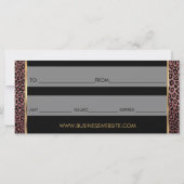 Carte *Un certificat cadeau Dark Rose Lipstick Business  (Dos)