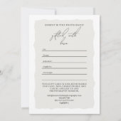 Carte Un certificat cadeau photo | Chèque-cadeau (Dos)