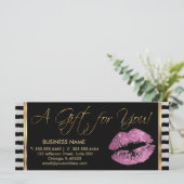 Carte *Un Certificat Cadeau So Pink Lipstick Business 3 (Debout devant)