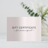 Carte UN CERTIFICAT D'AFFAIRES MODERNE cadeau pour vous (Debout devant)