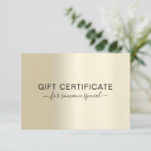 Carte UN CERTIFICAT D'AFFAIRES MODERNE cadeau pour vous (Debout devant)