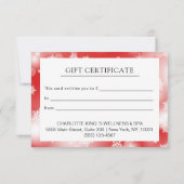 Carte UN CERTIFICAT DE CRISTMAS D'AFFAIRES MODERNE pour  (Dos)