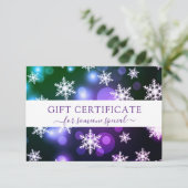 Carte UN CERTIFICAT DE CRISTMAS D'AFFAIRES MODERNE pour  (Debout devant)