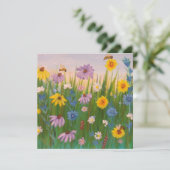 Carte Un champ de fleurs sauvages (Debout devant)