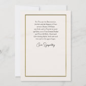 Carte Un champ de sympathie orthodoxe Fleur sauvage douc (Dos)