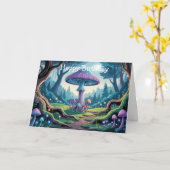 Carte Un champignon violet (Fleur jaune)
