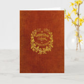 Carte Un chant de Noël (Fleur jaune)