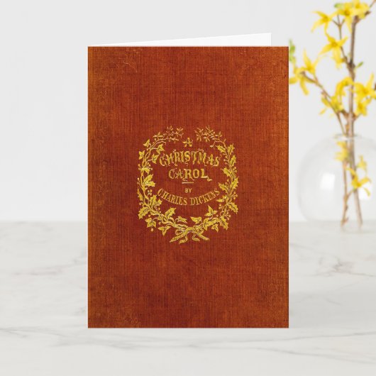 Carte Un chant de Noël (Fleur jaune)