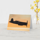 Carte Un chasseur F4U en cavair (Fleur jaune)