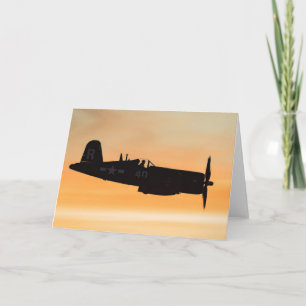 Carte Un chasseur F4U en cavair