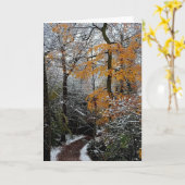 Carte Un chemin à travers les arbres (Fleur jaune)