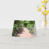 Carte Un chemin de jardin Rose (Fleur jaune)