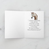 Carte Un Cheval de Peinture Personnalité Anniversaire (Intérieur)