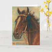 Carte Un cheval gagnant | Ludwig Koch (Fleur jaune)