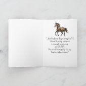 Carte Un Cheval Mustang Personnalité Anniversaire (Intérieur)