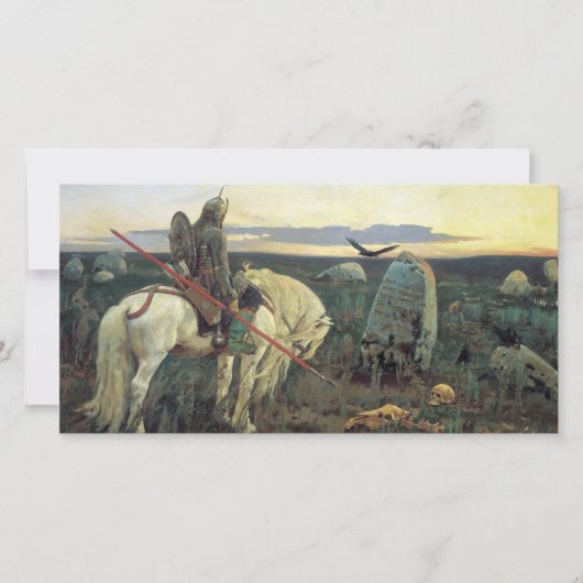 Carte Un chevalier au carrefour (par Viktor Vasnetsov) (Devant)