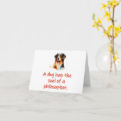 Carte Un Chien A L'Âme (Fleur jaune)