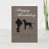 Carte Un chien pour ton anniversaire, si sympa (Devant)