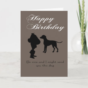 Carte Un chien pour ton anniversaire, si sympa