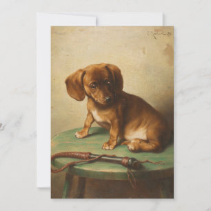 Carte Un chiot de Dachshund Carl Reichert