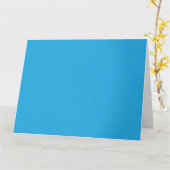 Carte Un ciel bleu serein avec quelques nuages blancs ép (Fleur jaune)