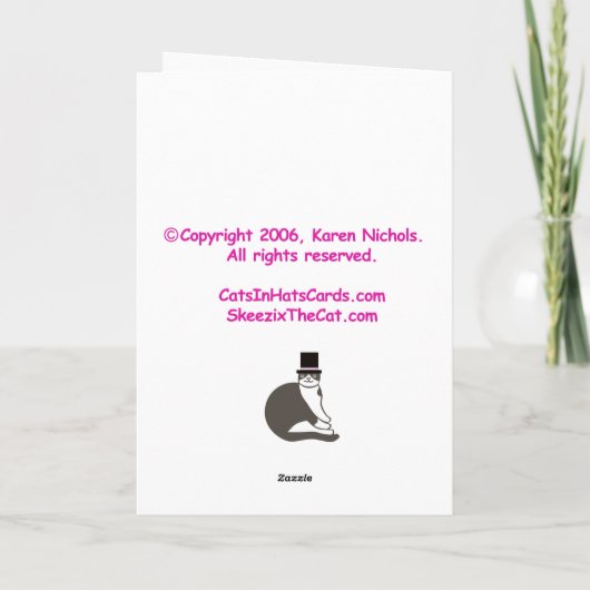 Carte Un Cinco De Mayo des chats excentriques (Dos)