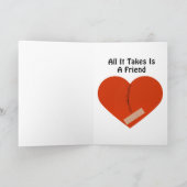 CARTE UN COEUR BRISÉ PEUT RÉPARER (Intérieur)