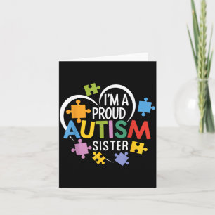 Carte Un Cœur de Puzzle de la Sensibilisation à l'Autism
