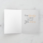 Carte Un collègue de famille dit adieu (Intérieur)