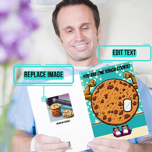 Carte Un Cookie Dur Se Porte Bien