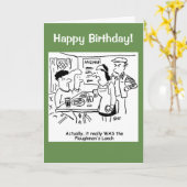 Carte Un couple a mangé le déjeuner du clown (Fleur jaune)