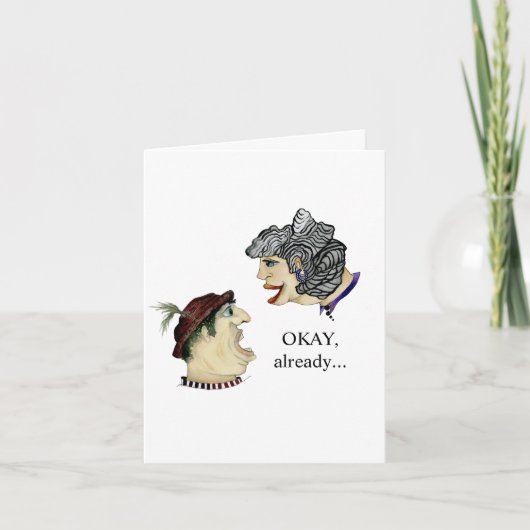 Carte Un couple amusant qui s'occupe des réalités généra (Devant)