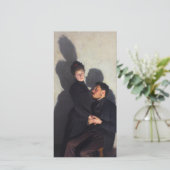 Carte Un couple avec des ombres moulées (par Emile Frian (Debout devant)