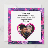 Carte Un couple LGBT Anime Personnalisé Saint Valentin (Dos)