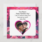 Carte Un couple LGBT Anime Personnalisé Saint Valentin (Dos)