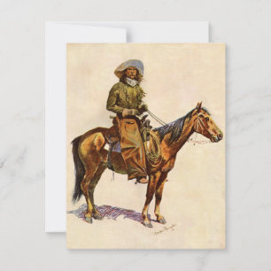 Carte Un cowboy de l'Arizona par Remington, Ouest Vintag