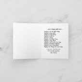 Carte Un cri à tout le monde pour continuer à essayer (Intérieur)